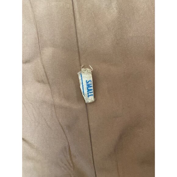 Vintage 70s Suede & Leather Tan Cape Coat Sz Small Retro Boho Mod w/FLAWS - Picture 6 of 16